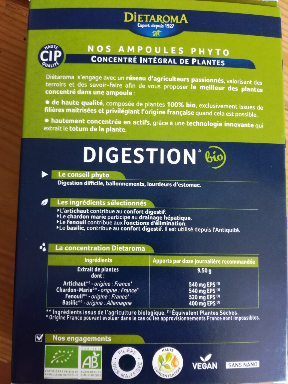 C.I.P. DIGESTION